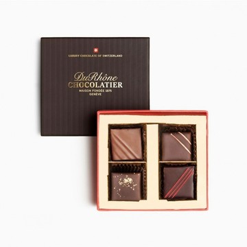 【Du Rhône Chocolatier】經典夾心巧克力-4入禮盒(L)