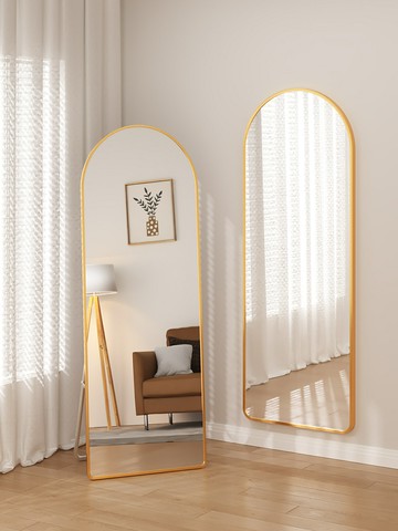 輕奢鏡子全身穿衣鏡家用女生臥室落地鏡ins風宿舍掛墻壁掛試衣鏡/全身鏡/穿衣鏡/試衣鏡/衣帽鏡/化妝鏡/大鏡子/鏡子