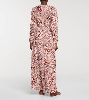 Poupette St Barth Ilona printed v-neck dress