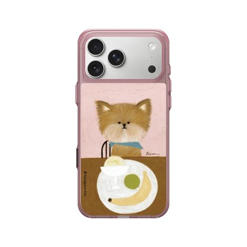 iPhone 17 Pro Max Clear (相機按鈕) 晶醺玫 - Seungyoun Kim - 狗狗開動囉