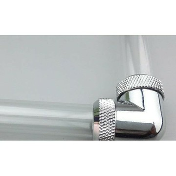 硬管外徑14MM快擰90度 銀 黑 白 金色接頭 電腦水冷硬管快擰彎頭 3層密封圈