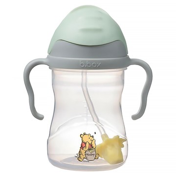 b.box 升級版防漏PP水杯 重力球吸管 BB02002XDWP  迪士尼 小熊維尼  240ml  1個