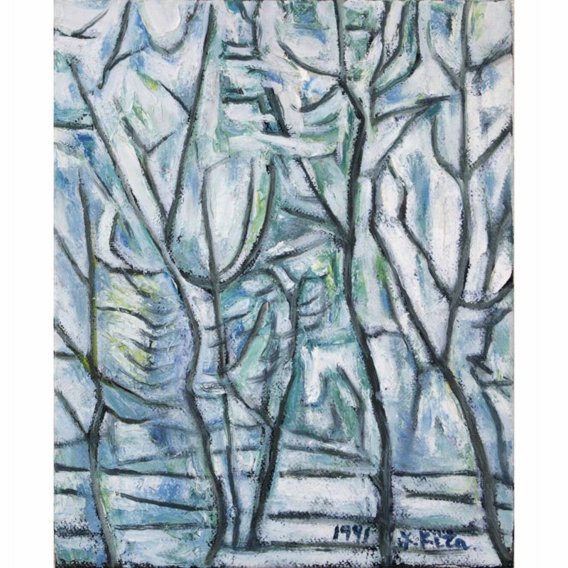 高橋北修『大雪山』油彩画【真作保証】 絵画の通販 by 北海道