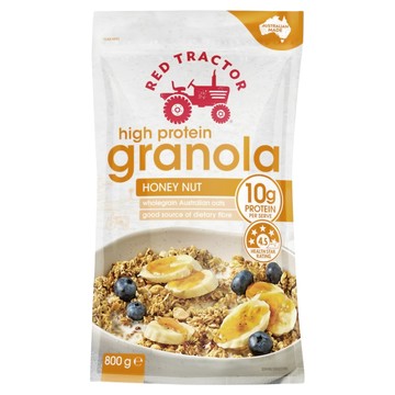 RED TRACTOR 紅色拖拉機 黃金高蛋白蜂蜜烘烤燕麥脆  1個  800g