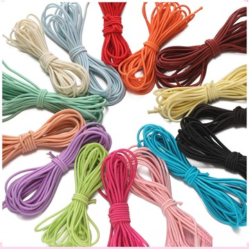 2MM尼龍彩色高彈性彩色鬆緊繩皮筋 手工DIY髮圈頭繩飾品材料批發