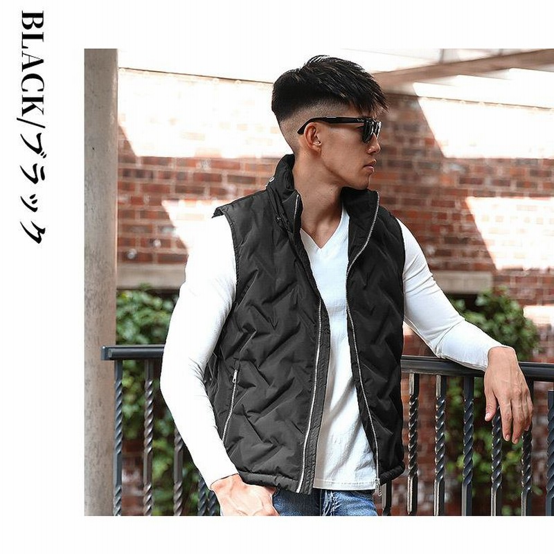 中綿ベスト メンズ ベスト アウターダウンベスト ダウンジャケット 黒 白 おしゃれ ダウン アウター 防寒 防寒着 撥水 ジャケット ちょいワル 通販 Lineポイント最大0 5 Get Lineショッピング