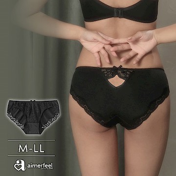 aimerfeel 古典三角褲-1101621-BL