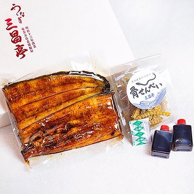 ふるさと納税 奄美市 創業140年!老舗うなぎ屋のうなぎのかば焼き150g×1、骨せんべい30g×1セット