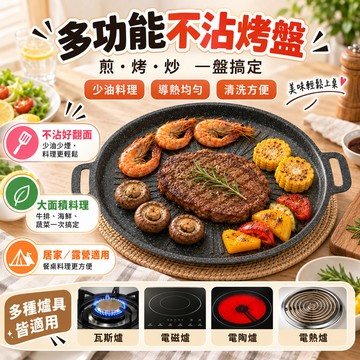 ✨韓式烤盤 ✨麥飯石烤肉盤 家用不粘鍋鐵板 燒韓式烤肉戶外烤盤 烤盤 輕便烤盤 燒烤烤盤 燒烤盤 便攜烤盤