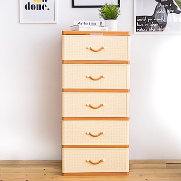 時尚屋  秋田五層收納櫃附輪