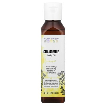 Aura Cacia, 香薰身體護理油，洋甘菊，4 液量盎司（118 毫升）