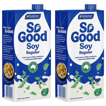 So Good Basic系列 原味豆奶 植物奶 全素可食  2瓶  1L
