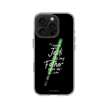 iPhone 16 Pro Clear Case（相機按鈕） 透明 - 迪士尼-星際大戰 Star Wars - 絕地武士-光劍系列
