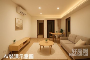 海洋都心1期溫馨裝潢2房7號格局+平面車位｜新北市淡水區新市五路三段