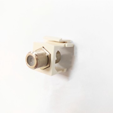 F頭插座 F頭卡板 資訊面板keystone F接頭 jack 同軸電纜面板 電視線插座 F TYPE F