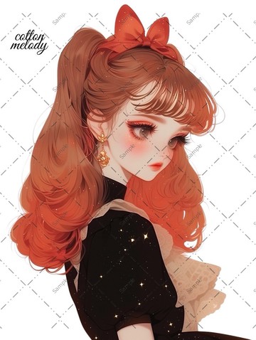 original sticker no.995 人物貼紙 原創貼紙 人物貼紙 女孩貼紙 原創人物貼紙