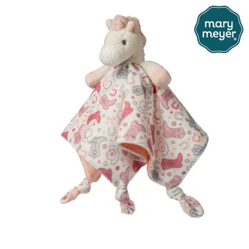 新生彌月禮【MaryMeyer】柔軟安撫巾-甜粉牛仔馬