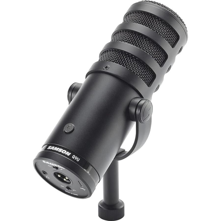 Samson Q9U XLR USB Dynamic Broadcast Mic, Presonus AudioBox USB, XLR Cable, POP Filter Bundle