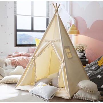 兒童帳篷 ins風兒童帳篷印第安室內游戲屋拍攝道具女孩公主寶寶玩具屋帳篷 林之舍家居