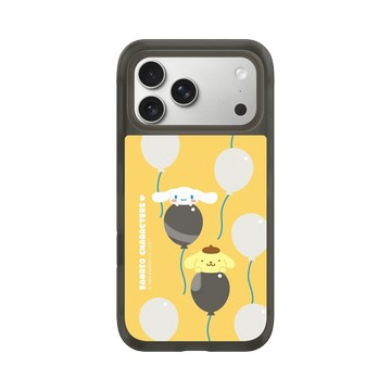 iPhone 17 Pro Max AirX 本質黑 - 三麗鷗-布丁狗＆大耳狗綜合圖 Mix Characters - 派對系列-派對氣球