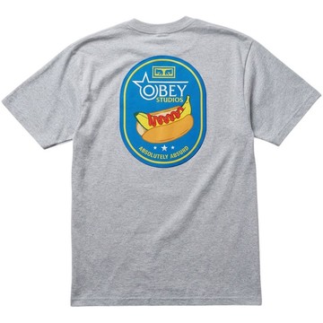OBEY 165264368-HTR ABSOLUTELY ABSURD TEE 短T (麻灰色)