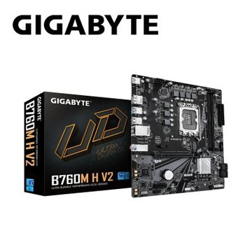 技嘉 B760M H V2 主機板+Intel i3-14100F【4核/8緒】