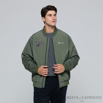 ROBERTA諾貝達 男裝 韓國素材 防潮溫暖 高級帥氣夾克 軍綠