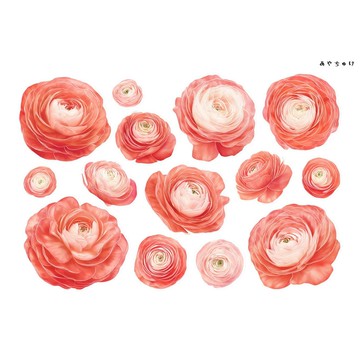 【10月新品4】20-22-0184 裁切紙・拼貼素材 陸蓮花