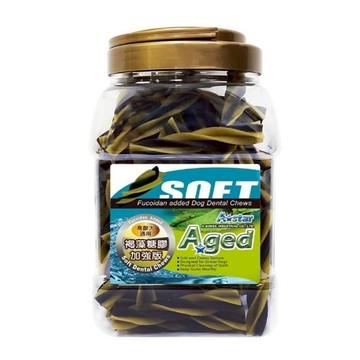 A star 高齡犬五星棒 軟Q口感 潔牙骨  褐藻膠加強  750g  1桶