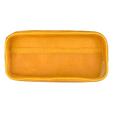 KOKUYO 國譽 Campus 網格布面雙層筆袋 大 超大容量  黃色  1個