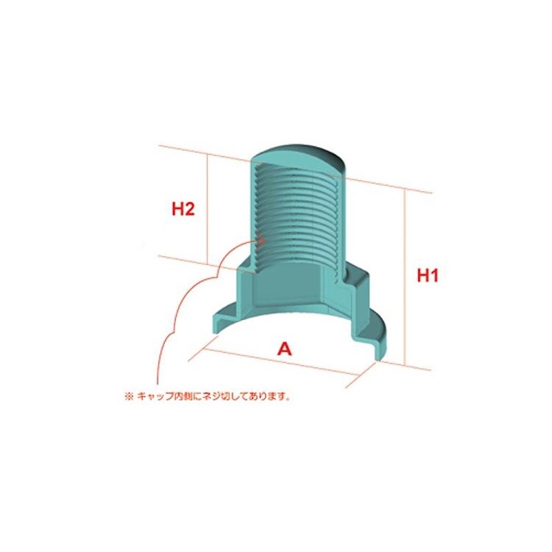 ナットカバー座付（内ねじ付ﾅｯﾄｶﾊﾞｰｻﾞﾂｷ(ﾈｼﾞ M22(32X40) 標準(または鉄