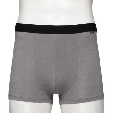 【Swear 思薇爾】SOLIS 森之鋅系列M-XXL素面貼身四角男內褲(冰霰灰)