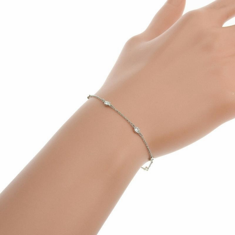 美品 ティファニー バイザヤード プラチナ ブレスレット（極美品  