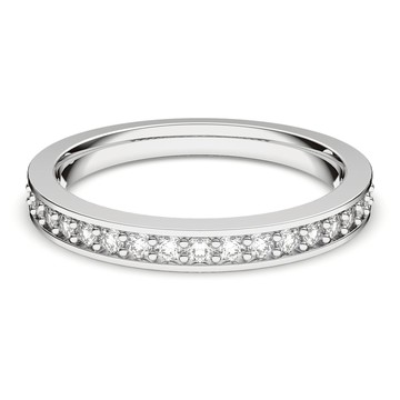 Matrix 戒指, 白色, 鍍白金色