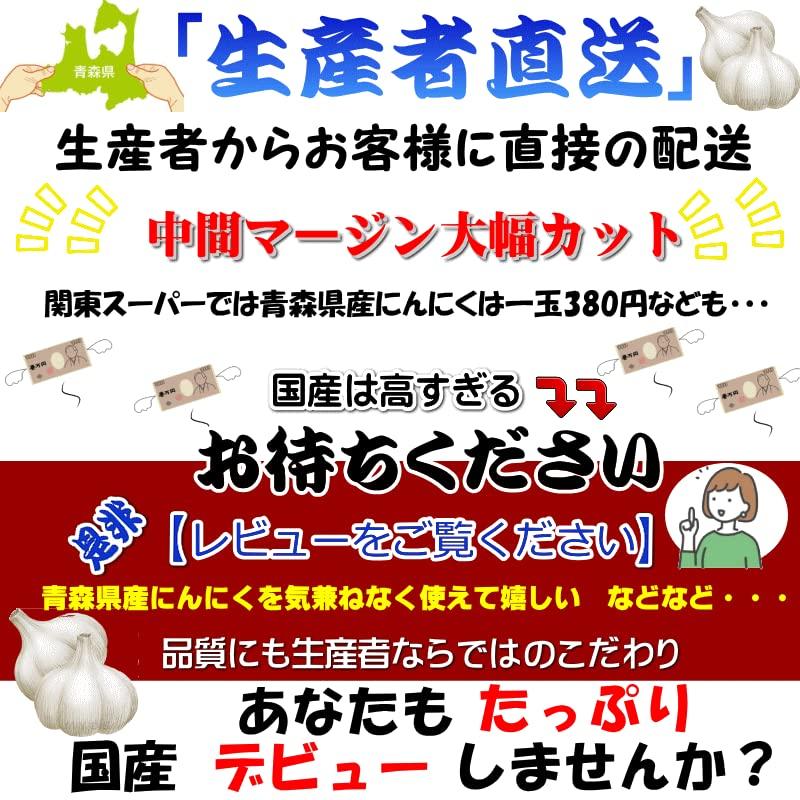 にんにく 青森県産 バラ ニンニク 青森ニンニク通販 生産者直送 青森県産にんにく グルメ通り SHOP グルメ通り SHOP 1kg 津軽にんにく