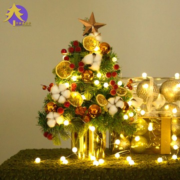 圣誕節裝飾品 北歐45/60cm迷你桌面小圣誕樹套餐裝飾家用櫥窗擺件