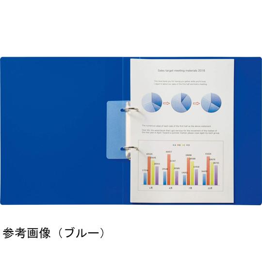 ライオン事務器 リングファイル MINANO B6ヨコ 2穴 収容 背幅35mm ブラック 1冊