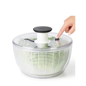 美國OXO蔬菜脫水器水果沙拉甩干機洗菜盆瀝水籃廚房濾水手動神器