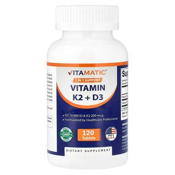 Vitamatic, 維生素 K2 + D3，120 片