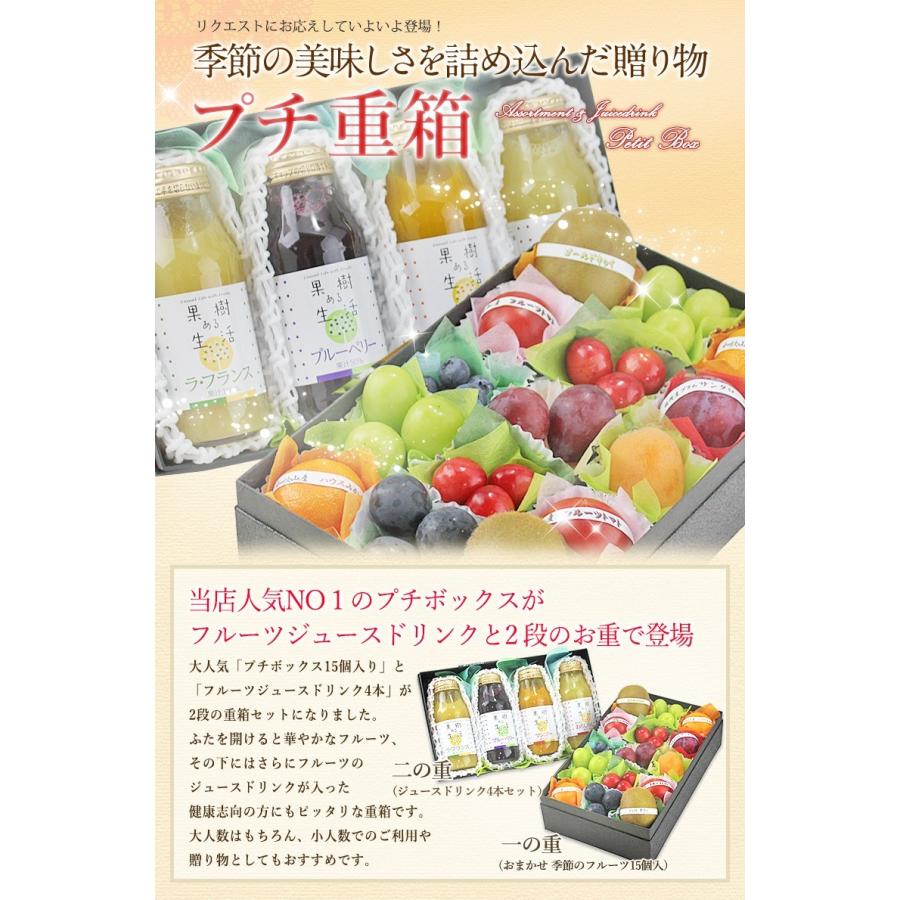  KPJ-2(プチフルーツ15個・果汁ジュースドリンク4本)フルーツ くだもの 果物