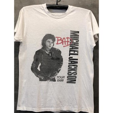 Michael Jackson邁克爾杰克遜古著vintage高街MJ痞帥高街短袖T恤