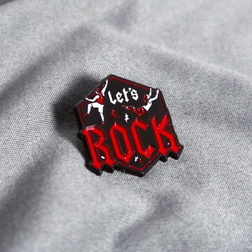 Let's Rock 琺瑯徽章 – 攀岩者與抱石者的禮物 – 攀岩針 – 등반 クライミング