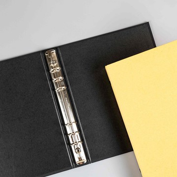 Chuyu A5/25K 6孔筆記空夾(鐵夾)/六孔圓形空夾/辦公收納/檔案本