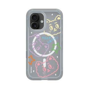 iPhone 16 AirX 流變灰 - 煎妮花 JENNYHUA - 彩虹雪莉熊