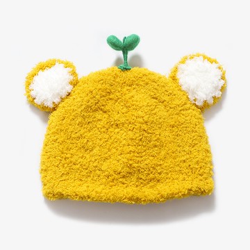 一歲嬰兒帽子可愛超萌秋冬季男寶寶秋款兒童毛線帽女公主春秋薄款