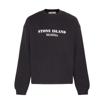 Stone Island - Blue Cotton Sweatshirt