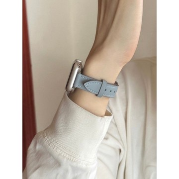 《台灣出貨》適用 APPLE WATCH 細版真皮錶帶 皮質錶帶 S11 S10 SE3 46mm 42mm 女士錶帶