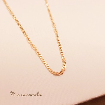 現貨商品套組【焦糖小姐 Ms caramelo】 925銀鍍玫瑰金銀項鍊