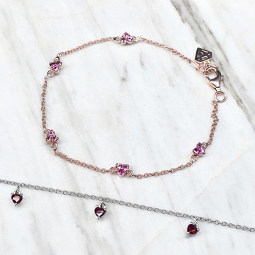心形寶石手鍊#minimsignature #minimminiheart B090
