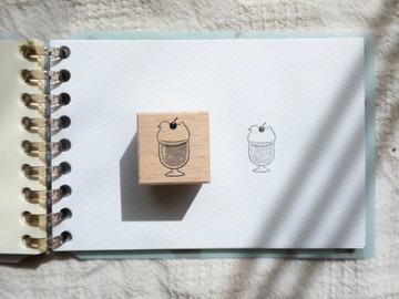 Capybara Bar 櫸木印章 蘇打鴨